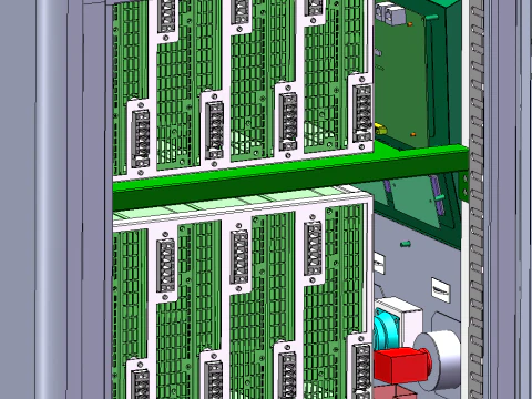 120KW new energy vehicle charging cabinet SolidWorks editable 3D Model