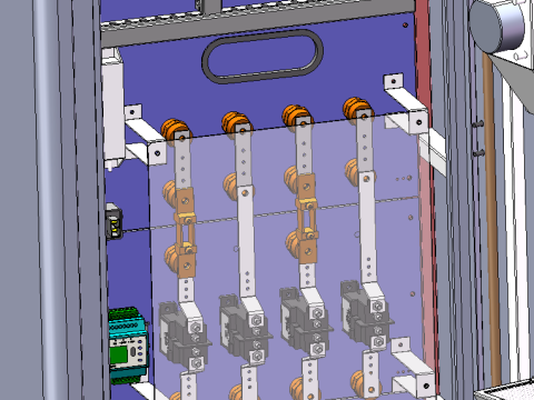 120KW नई ऊर्जा वाहन चार्जिंग कैबिनेट सॉलिडवर्क्स संपादन योग्य 3D मॉडल