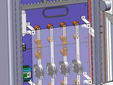 120KW new energy vehicle charging cabinet SolidWorks editable 3D Model
