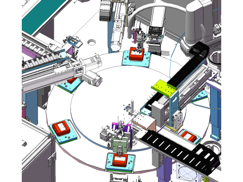 Alarm cihazı üretim hattı SolidWorks düzenlenebilir 3D Model