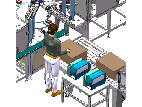 Alarm cihazı üretim hattı SolidWorks düzenlenebilir 3D Model