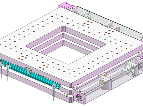 XY alignment platform SolidWorks editable 3D Model