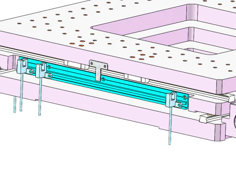 XY alignment platform SolidWorks editable 3D Model