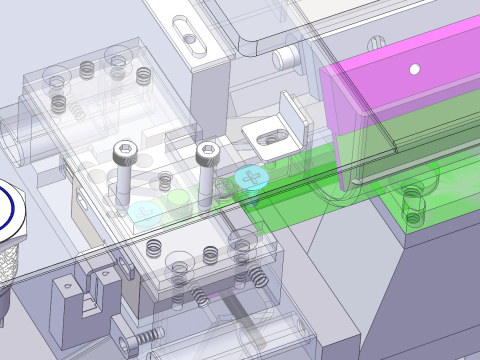 Точечная подача - винт M3M4 универсальный SolidWorks редактируемый 3D Модель