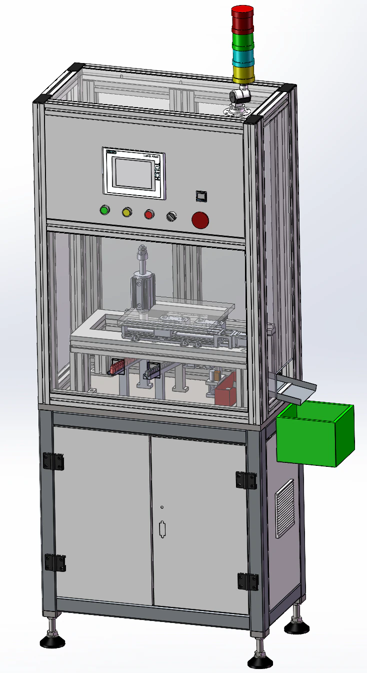 Electronic cigarette thread detection machine SolidWorks editable 3D Model .c4d .max .obj .3ds .fbx .stl .blend 