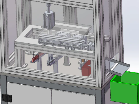 Electronic cigarette thread detection machine SolidWorks editable 3D Model