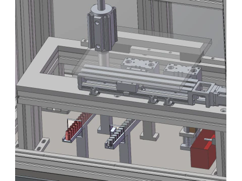Electronic cigarette thread detection machine SolidWorks editable 3D Model