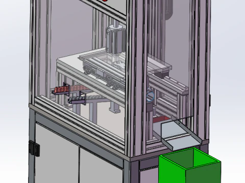 Electronic cigarette thread detection machine SolidWorks editable 3D Model