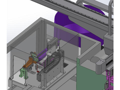 사출 성형기 및 공급 메커니즘 SolidWorks 편집 가능 3D 모델