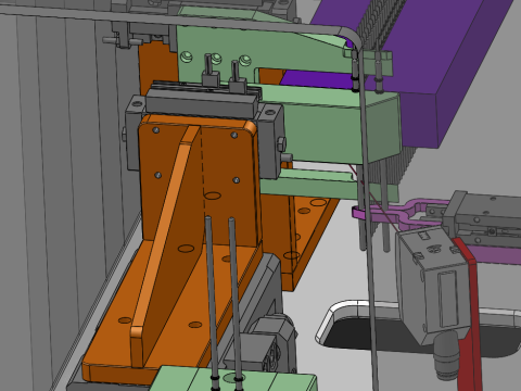 사출 성형기 및 공급 메커니즘 SolidWorks 편집 가능 3D 모델