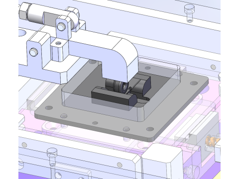 Indukcyjność maszyny z całym kołkiem SolidWorks edytowalna Model 3D