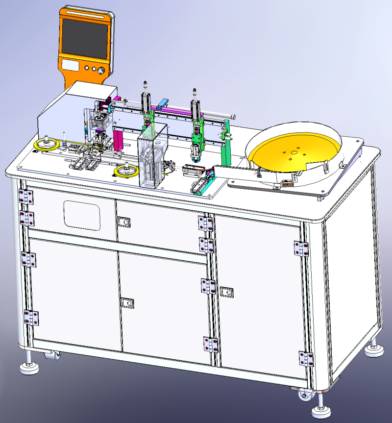 인덕턴스 자동 테이프 포장기 SolidWorks 편집 가능 3D 모델 .c4d .max .obj .3ds .fbx .stl .blend 