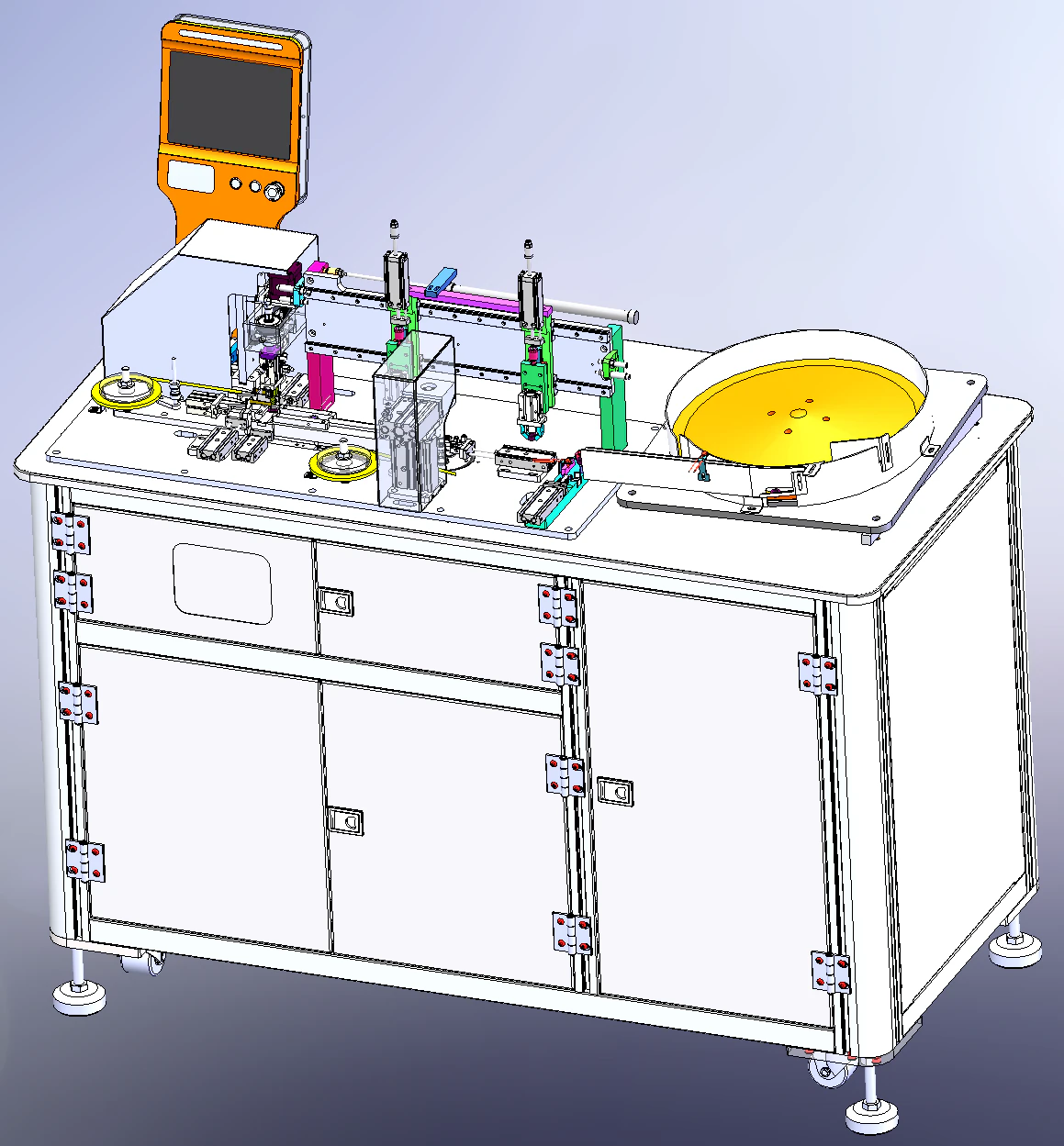 Inductance automatic tape wrapping machine SolidWorks editable 3D Model .c4d .max .obj .3ds .fbx .stl .blend 