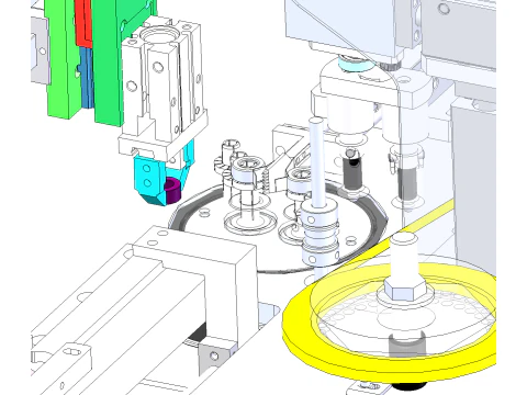 Inductance automatic tape wrapping machine SolidWorks editable 3D Model