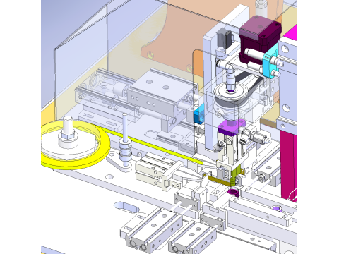 인덕턴스 자동 테이프 포장기 SolidWorks 편집 가능 3D 모델
