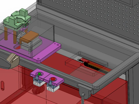 Injection molded part probe detection SolidWorks editable 3D Model