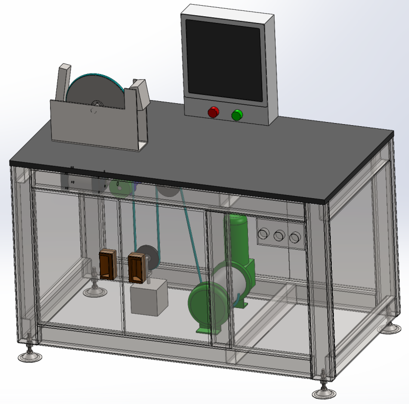 मोटर तन्यता परीक्षण तालिका सॉलिडवर्क्स संपादन योग्य 3D मॉडल .c4d .max .obj .3ds .fbx .stl .blend