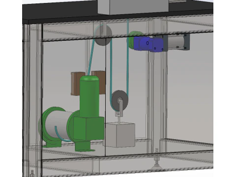 Motor tensile testing table SolidWorks editable 3D Model