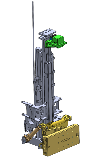 Roof anchor drilling rig SolidWorks editable 3D Model .c4d .max .obj .3ds .fbx .stl .blend
