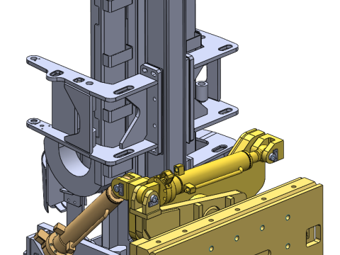 Roof anchor drilling rig SolidWorks editable 3D Model