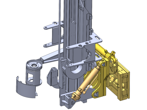 Roof anchor drilling rig SolidWorks editable 3D Model