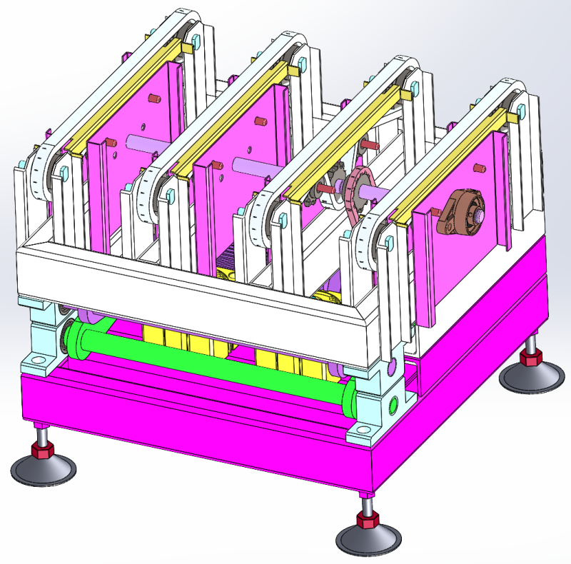 Top lift translation machine SolidWorks editable 3D Model .c4d .max .obj .3ds .fbx .stl .blend