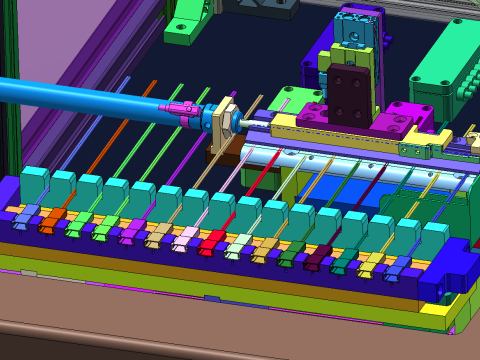 단자 굽힘 전도도 테스트 장비 SolidWorks 편집 가능 3D 모델