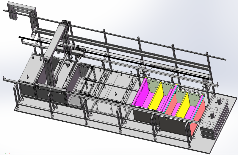 용문 자동 담금 생산 라인 SolidWorks 편집 가능 3D 모델 .c4d .max .obj .3ds .fbx .stl .blend