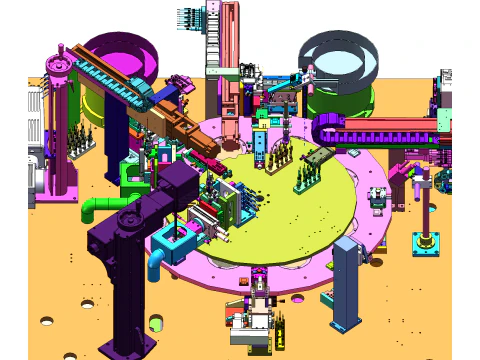 알루미늄 튜브 접착제 용접 장비 SolidWorks 편집 가능 3D 모델