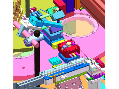 알루미늄 튜브 접착제 용접 장비 SolidWorks 편집 가능 3D 모델