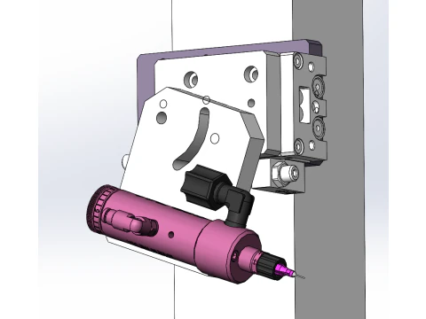 알루미늄 튜브 접착제 용접 장비 SolidWorks 편집 가능 3D 모델