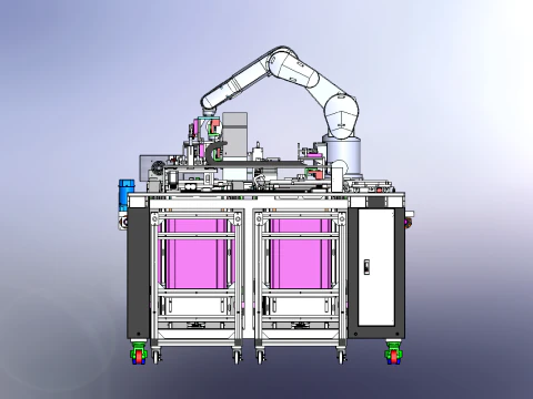 Memory module fully automatic testing equipment SolidWorks editable 3D Model