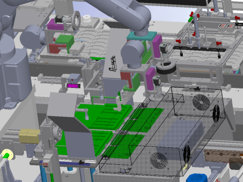 メモリモジュール全自動試験装置 SolidWorks編集可能 3Dモデル