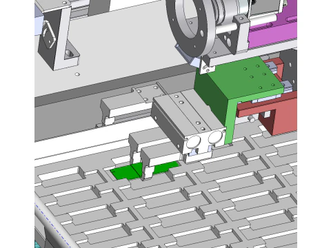 Memory module fully automatic testing equipment SolidWorks editable 3D Model