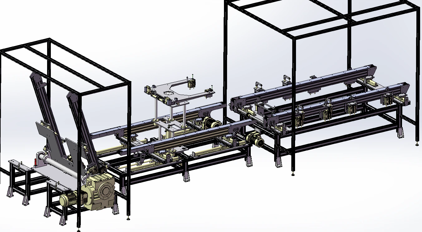 Automotive sunroof inspection production line SolidWorks editable 3D Model .c4d .max .obj .3ds .fbx .stl .blend 