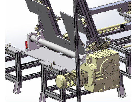 Línea de producción de inspección de techos solares para automóviles SolidWorks editable Modelo 3D