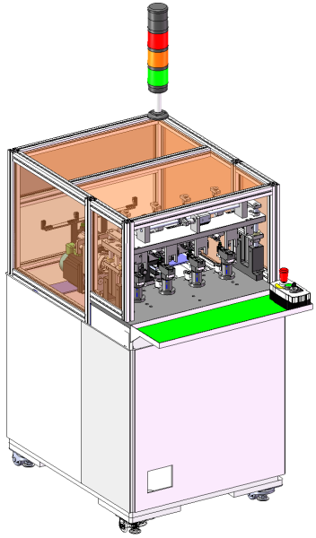 Bobinadora de cuatro cabezales SolidWorks editable Modelo 3D .c4d .max .obj .3ds .fbx .stl .blend 