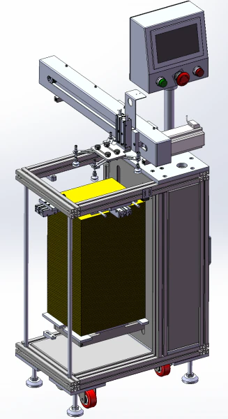 Plaatmateriaal automatische invoermachine SolidWorks bewerkbaar 3D Model .c4d .max .obj .3ds .fbx .stl .blend
