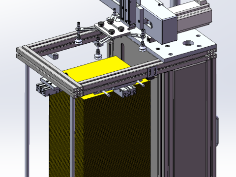Mesin pengumpanan otomatis bahan lembaran SolidWorks dapat diedit Model 3D