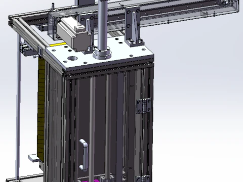 Plaatmateriaal automatische invoermachine SolidWorks bewerkbaar 3D Model