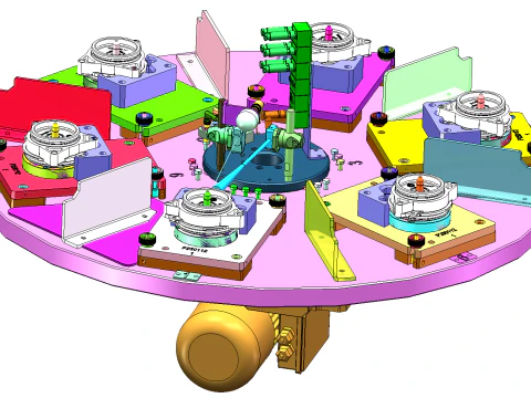 Bearing and sealing ring assembly equipment SolidWorks editable 3D Model
