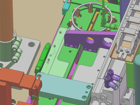 Lager- en afdichtingsringmontageapparatuur SolidWorks bewerkbaar 3D Model