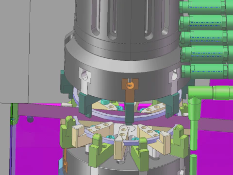 Bearing and sealing ring assembly equipment SolidWorks editable 3D Model