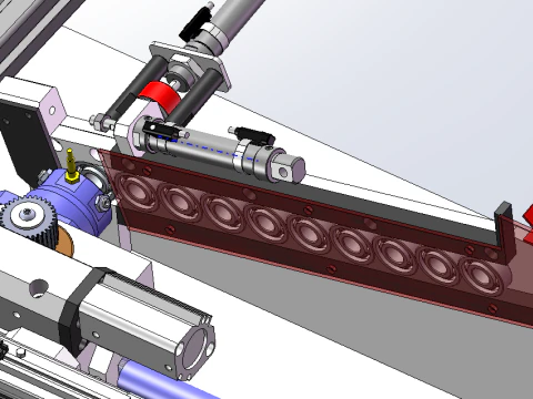 Rotor card spring bearing installation machine SolidWorks editable 3D Model