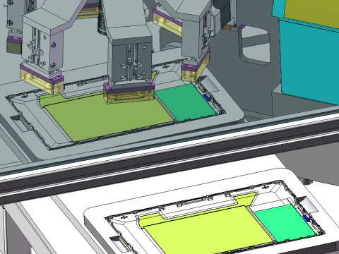 Automatic labeling equipment SolidWorks editable 3D Model