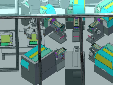 Automatic labeling equipment SolidWorks editable 3D Model