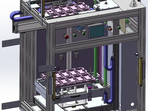 Maszyna ładująca tace SolidWorks edytowalna Model 3D