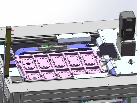 Tray loading machine SolidWorks editable 3D Model