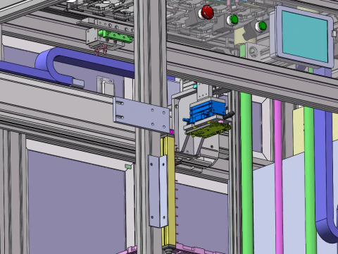 Tray loading machine SolidWorks editable 3D Model