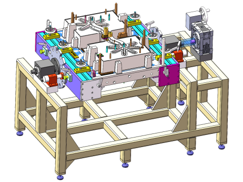 Döküm kalıp çevirme makinesi SolidWorks düzenlenebilir 3D Model